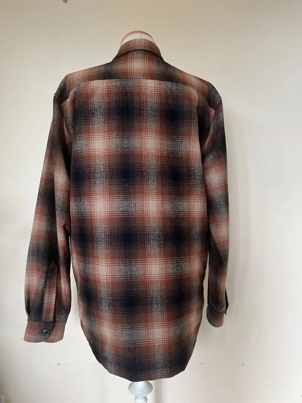 Pendleton Brown Plaid Quilted Flannel Shacket Jacket L